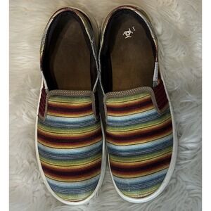 ARIAT Women's Old Muted Serape Ryder Casual Loafer Slip On Size 9.5B #10029733